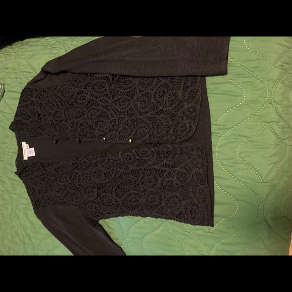 Medium Coldwater Creek lace embellished sweater - Picture 7 of 7
